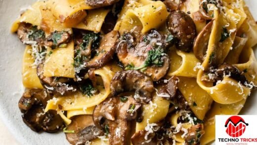 Garlic Mushroom Pasta Recipe | Low Calorie Dinner